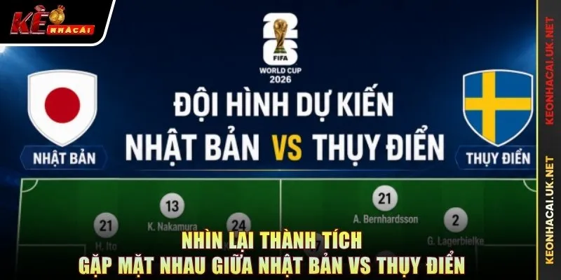 Nhìn lại thành tích gặp mặt nhau giữa Nhật Bản vs Thụy Điển